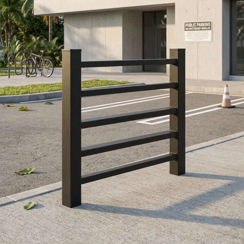 Barrier Pejalan Kaki Besi 5 Rail Finishing Powder Coat [3]