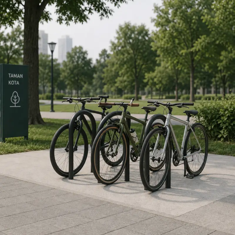 Bike Rack Arch Besi — Parkir Sepeda Outdoor [2]