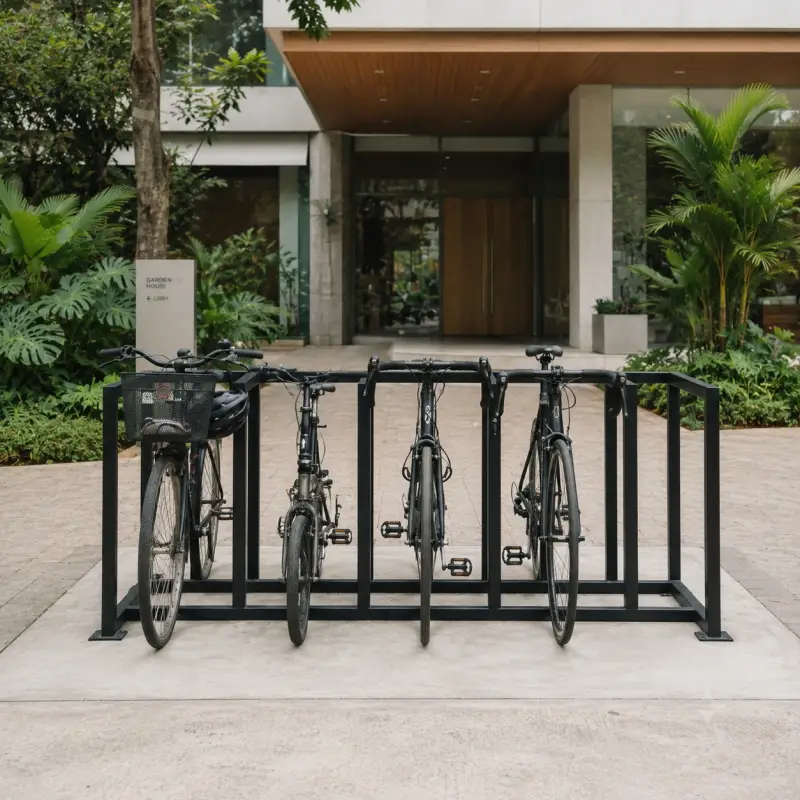 Bike Rack Besi Hollow Modular 4 Slot – Parkir Sepeda Outdoor [2]