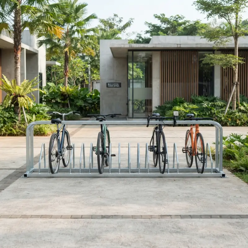 Bike Rack Parkir Massal Besi Galvanis [4]