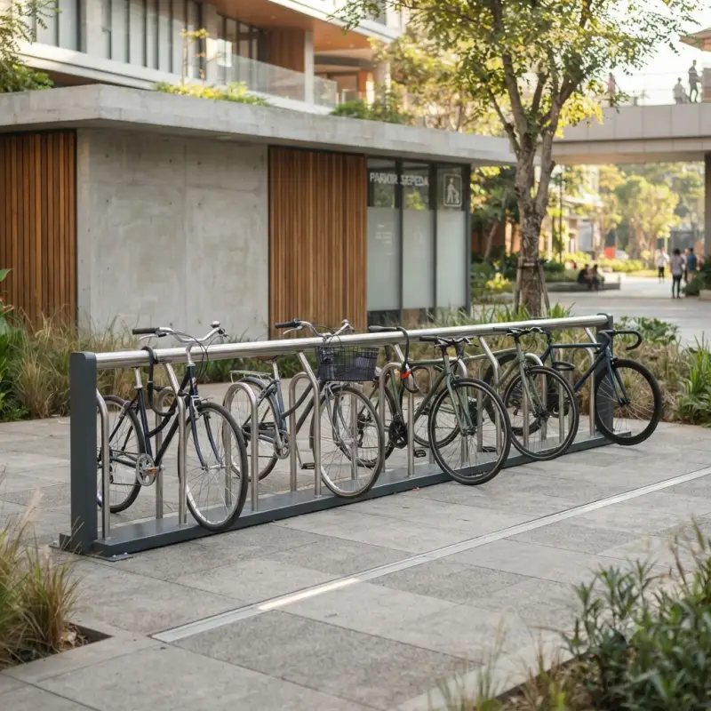 Bike Rack Stainless Railing Parkir Sepeda Outdoor [2]