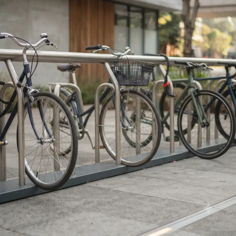 Bike Rack Stainless Railing Parkir Sepeda Outdoor [3]