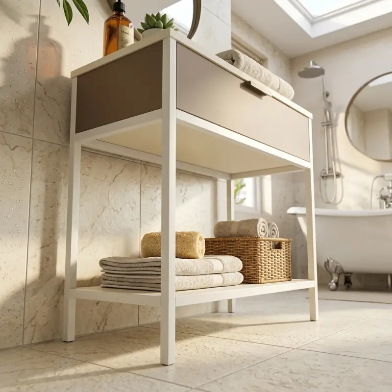 Console Table Besi 1 Laci dengan Rak Bawah [2]