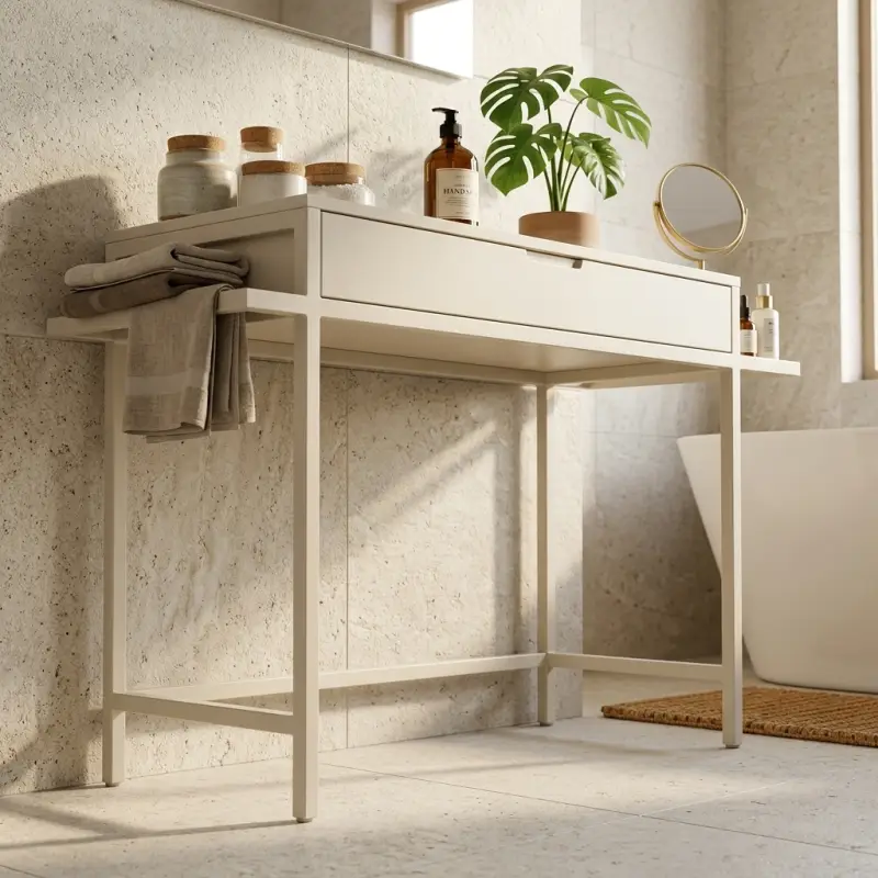 Console Table Laci Rangka Metal Finishing Doff [2]