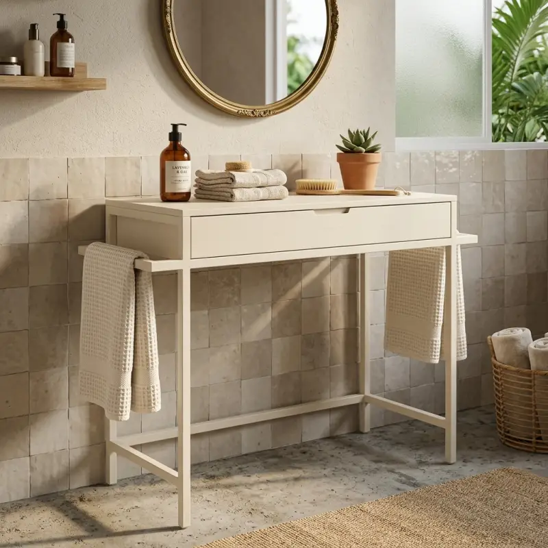 Console Table Laci Rangka Metal Finishing Doff [3]