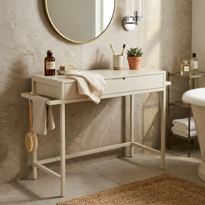 Console Table Laci Rangka Metal Finishing Doff [4]