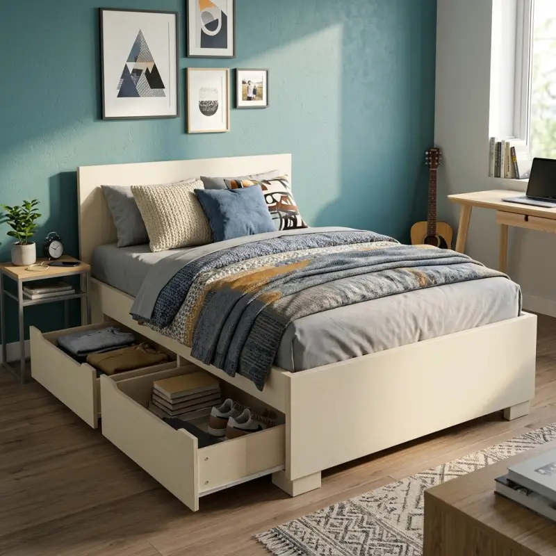 Dipan Minimalis dengan Laci Storage [4]