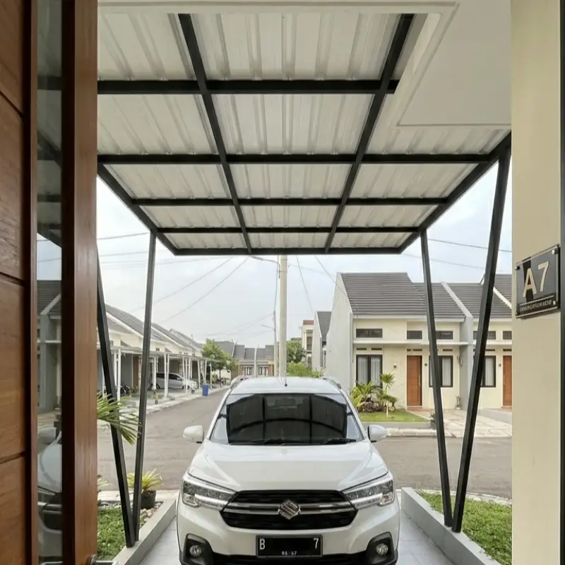 Kanopi Carport Besi Hollow Atap Polycarbonate [3]