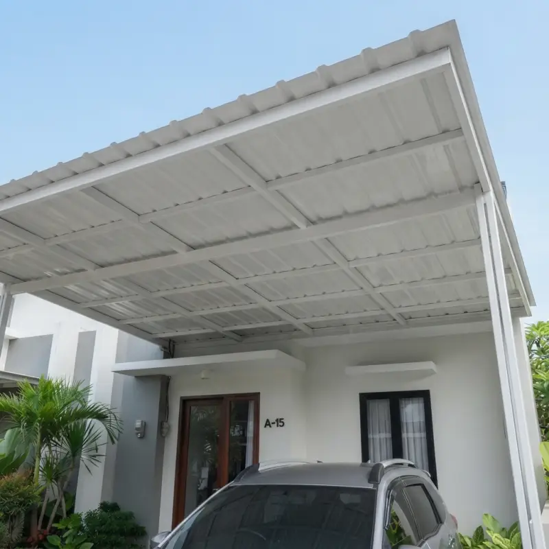 Kanopi Carport Minimalis Rangka Baja Ringan [2]