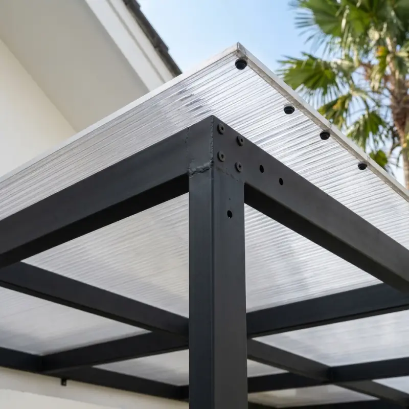 Kanopi Teras Rangka Besi Atap Polycarbonate [4]
