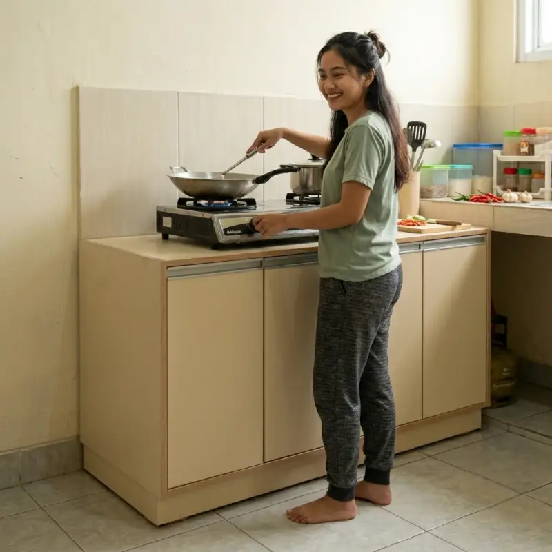 Kitchen Cabinet 4 Pintu Finishing HPL Minimalis [5]