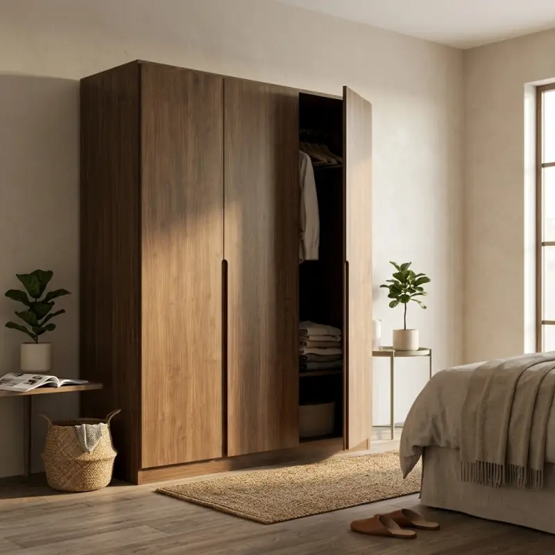 Lemari Pakaian 4 Pintu Finishing Walnut [2]