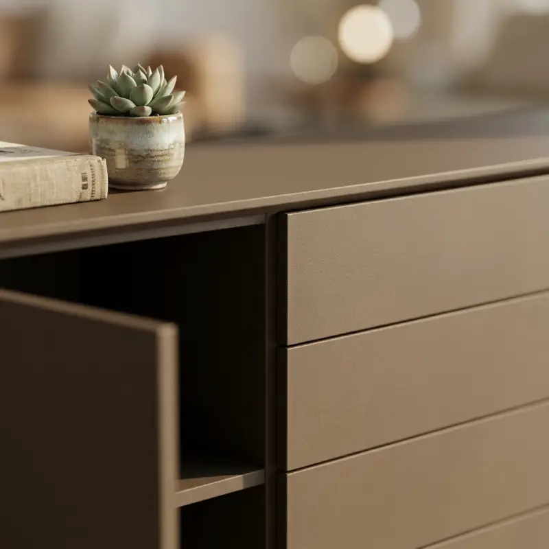 Lemari TV Sideboard Minimalis dengan Laci dan Pintu Kabinet [2]