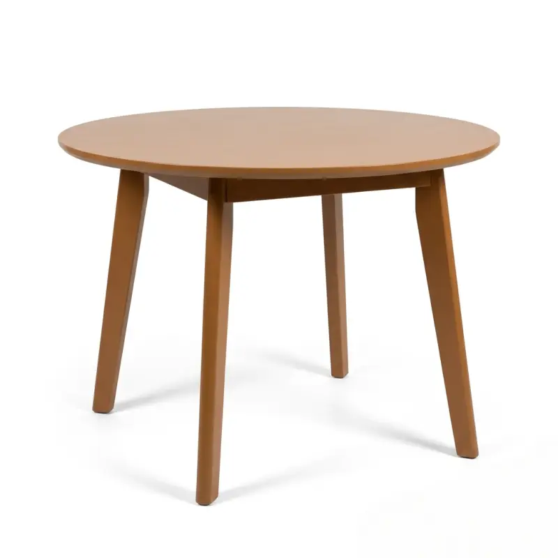 Meja Makan Bulat Kayu Scandinavian [1]
