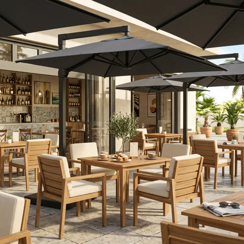 Payung Kantilever Outdoor Area Cafe & Restoran [3]