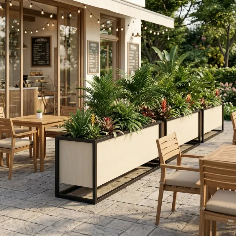 Planter Box Besi Kayu Rangka Industrial [3]
