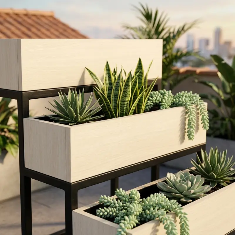 Planter Box Susun Tiga Tingkat Rangka Besi [3]