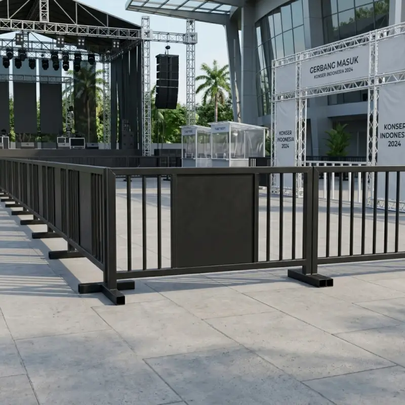 Road Barrier Besi Panel Solid Finishing Powder Coat [2]