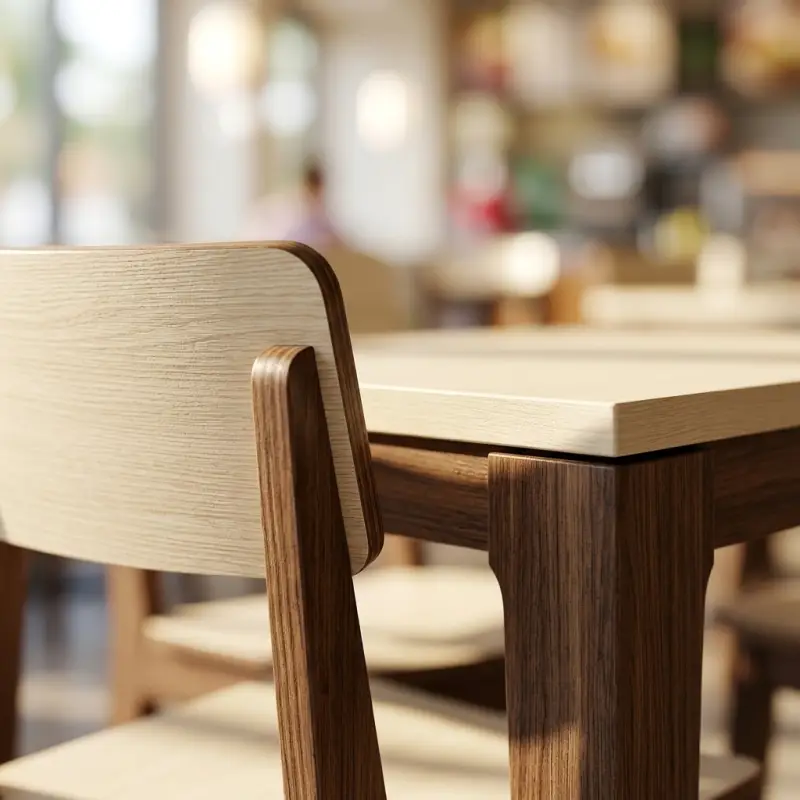 Set Meja Makan Cafe 4 Kursi Two-Tone [4]