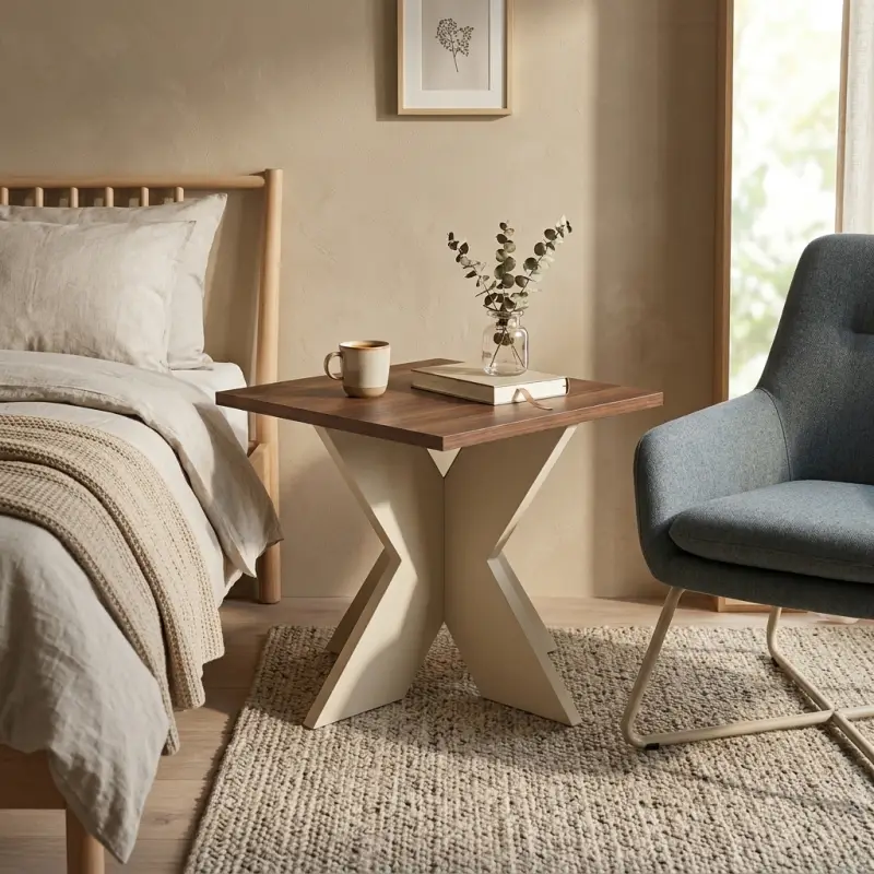 Side Table Kaki X Top Walnut [4]