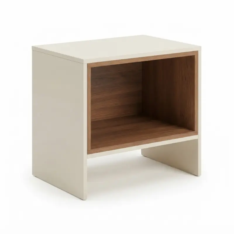 Side Table Open Shelf Dua Tone Kayu [5]