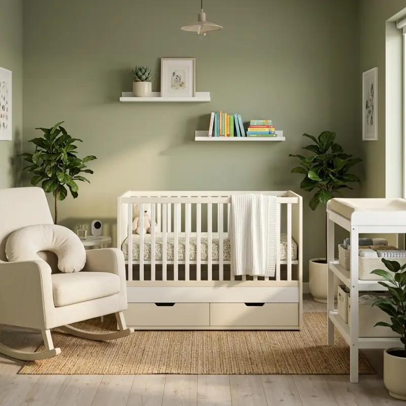 Tempat Tidur Bayi dengan Laci Penyimpanan Bawah [3]
