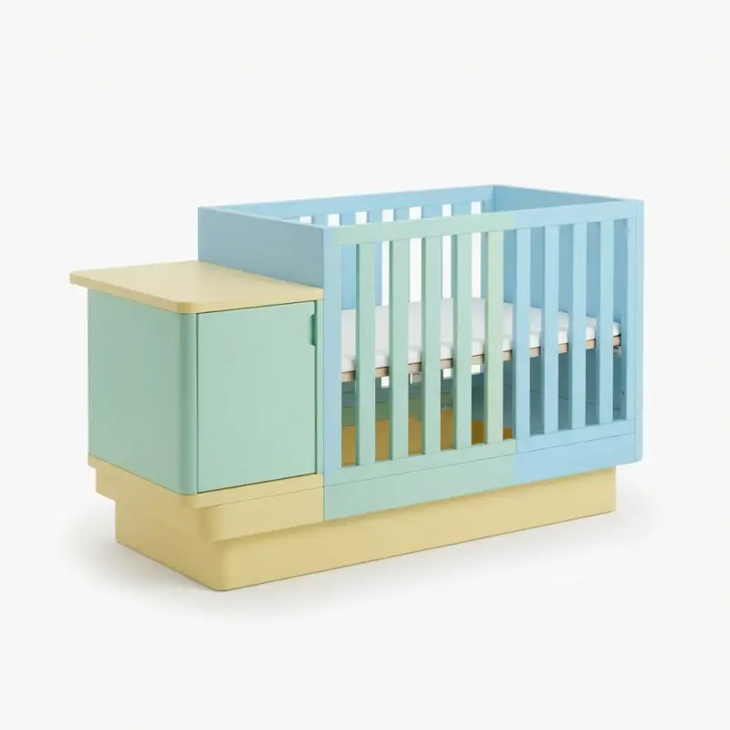 Tempat Tidur Bayi dengan Storage Terintegrasi [5]