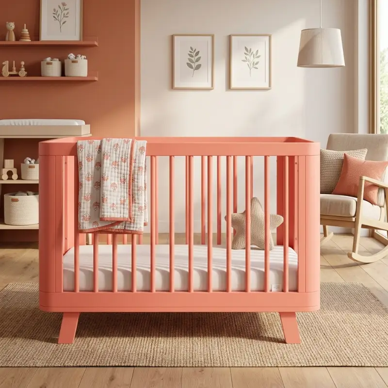 Tempat Tidur Bayi Kayu Gaya Skandinavia [2]