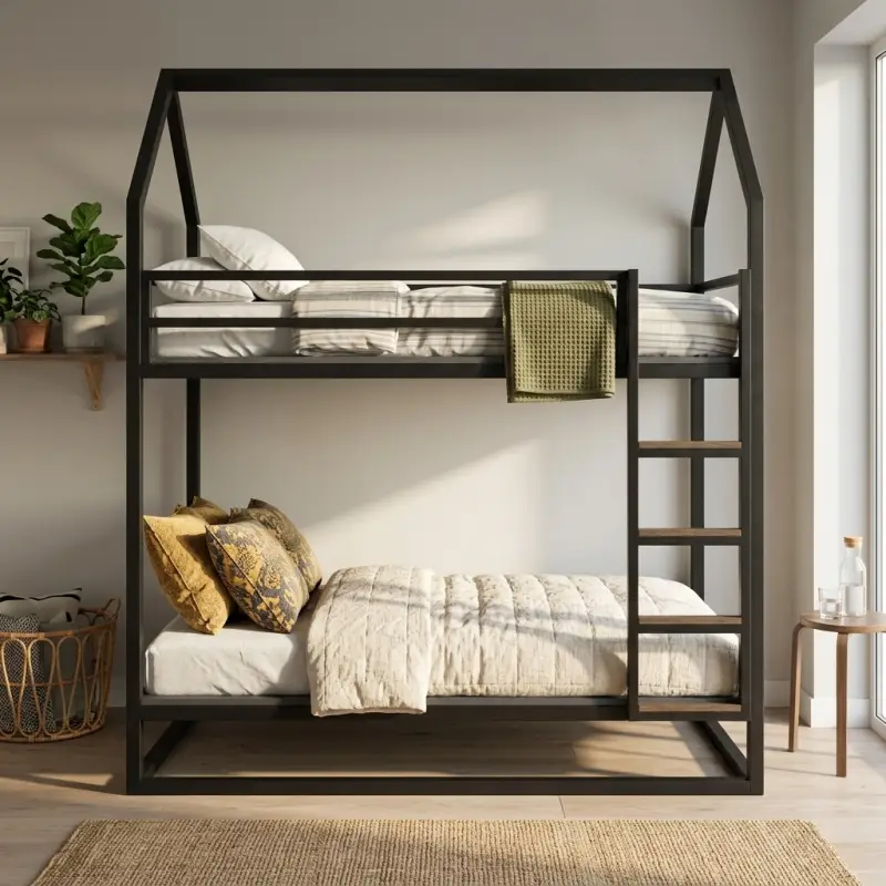 Tempat Tidur Tingkat Rangka Besi Atap Rumah [2]