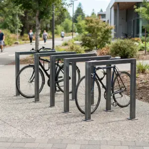 Bike Rack Besi Hollow Kotak untuk Area Publik