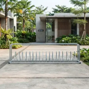 Bike Rack Parkir Massal Besi Galvanis