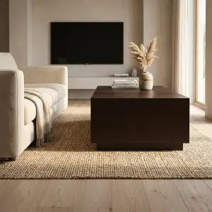 Coffee Table Kayu Solid Block Minimalis [3]