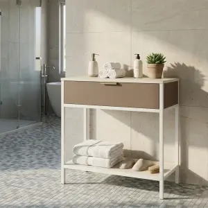 Console Table Besi 1 Laci dengan Rak Bawah [3]