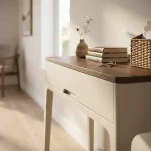 Console Table Kayu Laci Gaya Scandinavian [2]