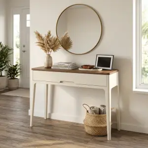 Console Table Kayu Laci Gaya Scandinavian [4]