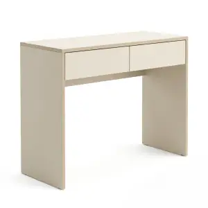 Console Table Laci Kayu Minimalis Finishing Natural