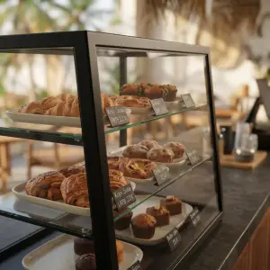 Display Case Pastry Rangka Besi 3 Susun [2]