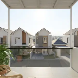 Kanopi Balkon Baja Ringan Atap Spandek [4]
