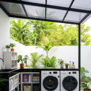 Kanopi Besi Hollow Atap Polycarbonate Transparan [4]