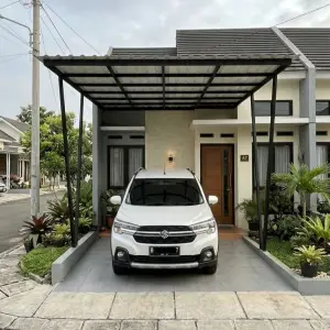 Kanopi Carport Besi Hollow Atap Polycarbonate