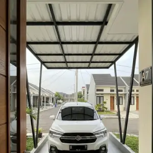 Kanopi Carport Besi Hollow Atap Polycarbonate [3]