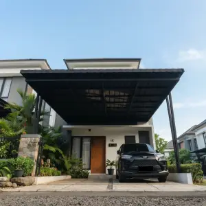 Kanopi Carport Besi Hollow Atap Polycarbonate [3]