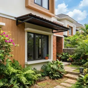 Kanopi Jendela Besi Hollow Atap Spandek Gelombang [2]
