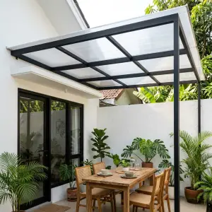 Kanopi Teras Rangka Besi Atap Polycarbonate [3]
