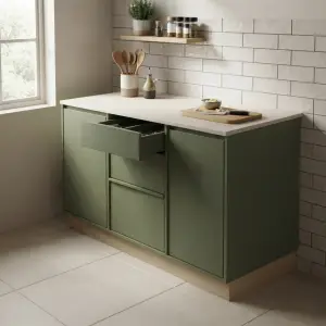 Kitchen Base Cabinet 2 Pintu 3 Laci Finishing Matte [5]