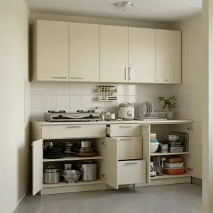 Kitchen Cabinet Set Bawah & Atas Finishing Melamine [4]