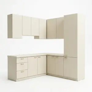 Kitchen Set Minimalis Finishing Woodgrain Krem [2]