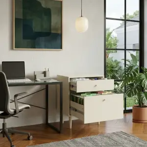 Lemari Laci Kayu Scandinavian dengan Kaki Lancip [3]