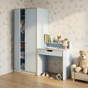 Lemari Pakaian Anak Set Meja Belajar Plywood Finishing Duco [4]