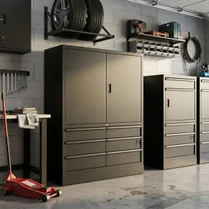 Lemari Penyimpanan Alat 2 Pintu 6 Laci Besi Finishing Powder Coat [4]